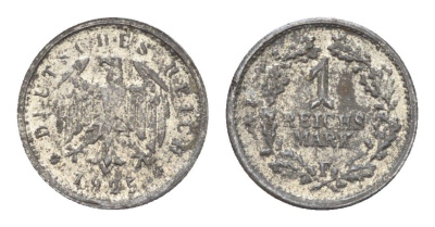 Германия игровой жетон в 1 рейхсмарку 1925 диаметр 12 мм, вес 0,6 гр железо 4705-415