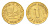 ФРГ 1 пфенниг 1950 J KM 105, J. 380 сталь плакированная золотом 4685-666