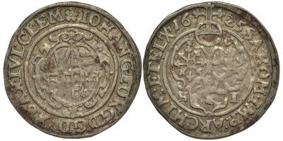 Саксония 1/24 талера 1625 H.I. Иоганн Георг I (1615-1656) KM 71 серебро 413-5715