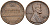 США 1 цент 1964 D, Линкольн KM 201 медь цинк 4115-835
