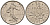 Франция 1/2 франка 1966 KM 931 никель 4601-726