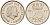 Нидерланды 25 центов 1977 Юлиана (1948-1980) KM 183 никель  4598-127