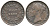 Стрейтс-Сетлментс 1/2 цента 1845 Ост-Индская компания KM 2 медь 34-131