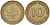 ФРГ 10 пфеннигов 1950 G KM 108, J. 383 сталь плакированная латунью 4586-634