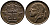 БЕЛЬГИЯ 50 САНТИМОВ 1973 BELGIQUE KM 148.1 бронза 4387-626