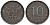 Польша 10 фенигов 1917 FF, германская оккупация, регенство Y 6 железо 4119-434