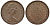 Великобритания 1/2 пенни 1975 Елизавета II (1952-2022) KM 914, Spink 4239 бронза 4124-562