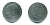 ФРГ 2 марки 1957 F, Макс Планк KM 116, J. 392 медно-никель плакированный никелем 54-1257