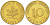ФРГ 10 ПФЕННИГОВ 1982 G KM 108, J. 383 сталь плакированная латунью 4182-932