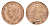 ЮАР 1/4 пенни (фартинг) 1937 Георг VI (1937-1952), тираж 38.000 экземпляров KM 23 бронза 4127-1542