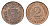 Латвия 2 сантима 1939 KM 11.2 бронза 4679-247