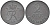 ДАНИЯ 2 ЭРЕ 1966 C; S, ФРЕДЕРИК IX (1947-1972) KM 840.2 цинк 67-413