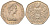 Остров Мэн 20 пенсов 1982 Елизавета II (1952-2022) KM 90 медно-никель UNC 4618-611