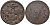 Швеция 1/4 эре 1636 Кристина (1632-1654) KM 152.2 (115.2) медь 4168-116