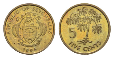 Сейшельские Острова (Сейшелы) 5 центов 1995 KM 47 латунь UNC 4618-763
