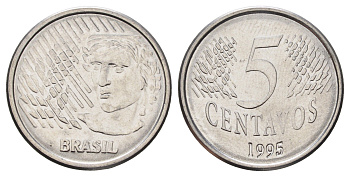 Бразилия 5 сентаво 1995 KM 632 нержавеющая сталь UNC 220-562