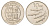 Исландия 10 крон 1984 рыбы KM 29.1 медно-никель UNC 4403-531