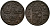 Швеция 1/4 эре 1636 Кристина (1632-1654) KM 152.2 медь 540-616