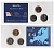 Мальта набор из 3 монет (1, 2 и 5 центов) 2001 и 2004 в красочной упаковке с информацией о стране KM 93, 94 и 95 UNC 2-4-2-83