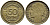 ФРАНЦИЯ 50 САНТИМОВ 1931 ТИП MORLON KM 894.1, LE FRANC 192.3 алюминиевая бронза 23-523 26-514