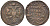 РОССИЯ ПОЛУШКА 1734 АННА (1730-1740), Биткин 336 KM 187 медь 155-541