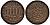 Оснабрюк 4 пфеннига 1690 Kennepohl 465 медь 1521-1534