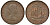 Великобритания 1/2 пенни 1957 Елизавета II (1952-2022) KM 896, Spink 4158 бронза 4163-613