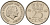 Нидерланды 25 центов 1967 Юлиана (1949-1980) KM 183 никель    4598-426