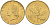 Италия 20 лир 1996 R, дубовый лист KM 97.2 алюминиевая бронза  UNC  4594-1043