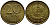 ГДР 20 пфеннигов 1969 А, первый год KM 11 латунь UNC 4398-1117