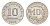 Индонезия 10 рупий 1971  KM 33 медно-никель  UNC  M67-03