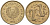 КИПР 2 ЦЕНТА 1985 КОЗЛЫ KM 54.2 никель латунь 66-416