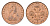 Остров Мэн 1/2 нового пенни 1971 Елизавета II (1952-2022) KM 19 бронза UNC 4655-514