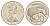 Новая Зеландия 20 центов 1979 Елизавета II (1952-2022), птичка киви KM 36 медно-никель 87-1011
