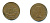 Великобритания 1/2 пенни 1965 Елизавета II (1952-2022) KM 896, Spink 4158 бронза 23-1344