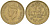 ЦЕЙЛОН 25 ЦЕНТОВ 1951 ГЕОРГ VI (1936-1952) KM 122 никель латунь 211-651