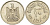Египет 10 пиастров 1960 AH 1380, орел с щитом на груди KM 398 серебро aUNC 4514-1247