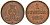 Ганновер 1 пфенниг 1856 B, Георг V KM 221, AKS 155, J. 83 медь 4594-264