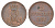 Ганновер 2 пфеннига 1851 B, Эрнст Август I (1837-1851) KM 202.1, AKS 124, J. 75 медь 4657-725