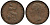 Великобритания 1 фартинг 1856 Виктория (1837-1901) KM 725, Spink 3950 медь 1523-1021