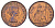 Великобритания 1 пенни 1964 Елизавета II (1952-2022) KM 897, Spink 4157 бронза 3855-526
