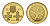 Румыния 10 леев 2010 золотые сокровища, тираж 500 экземпляров KM 238 золото PROOF 00-000-00