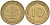 ФРГ 10 пфеннигов 1969 G KM 106 сталь плакированная латунью 4571-533