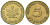 ФРГ 5 пфеннигов 1949 F KM 102, J. 377 сталь плакированная латунью 4164-526