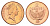 Соломоновы Острова 2 цента 1996 KM 25 сталь плакированная бронзой UNC 4395-934