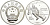 Китай 10 юаней 1991 XXV олимпийские игры в Барселоне, слалом KM 296 серебро PROOF 1091-10-63