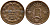 Швеция 1/6 скиллинга 1854 Оскар I (1844-1859) KM 656 медь 4115-339