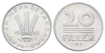 Венгрия 20 филлеров 1982 KM 573 алюминий 4701-458