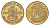 Гвинея 10 франков 1985 KM 52 сталь плакированная латунью UNC 4651-842