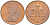 Великобритания 2 пенса 1981 Елизавета II (1952-2022) KM 916, Spink 4235 (C1) бронза UNC 77-147
